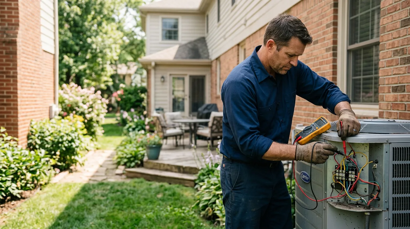 HVAC technician working near Sutton, WV